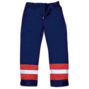 CALÇA AZUL/VERM ANTIEST+IGNIFUGO FR56